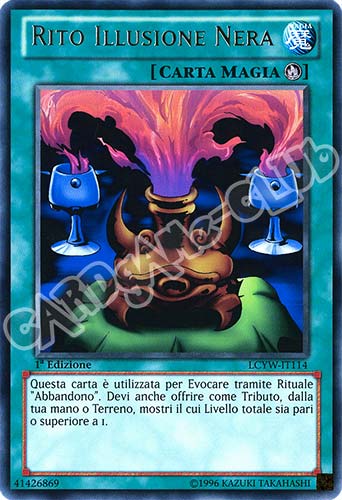 LCYW-IT114 Rito Illusione Nera rara 1a Edizione (IT) -NEAR MINT-