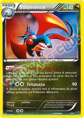 08 / 20 Salamence rara foil (IT) -NEAR MINT-