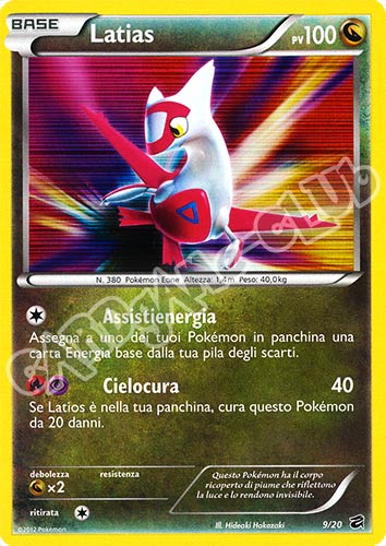09 / 20 Latias rara foil (IT) -PLAYED-