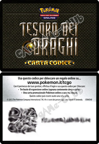 Carta Codice comune (IT) -NEAR MINT-