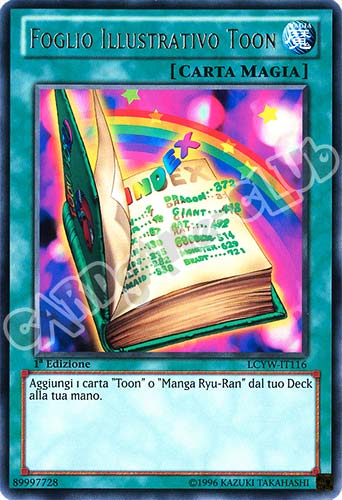 LCYW-IT116 Foglio Illustrativo Toon rara 1a Edizione (IT) -NEAR MINT-