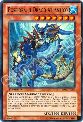 SDRE-IT001 Poseidra, il Drago Atlantico ultra rara 1a Edizione (IT)  -GOOD-