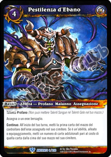 Pestilenza d'Ebano rara (IT) -NEAR MINT-