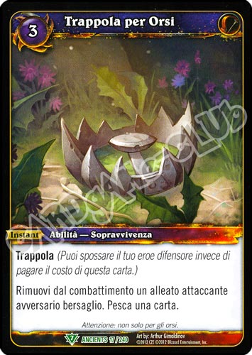 Trappola per Orsi non comune (IT) -NEAR MINT-