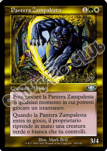 108 / 143 Pantera Zampalesta non comune (IT) -NEAR MINT-