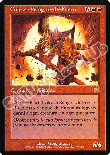 055 / 143 Colosso Sangue-di-Fuoco rara (IT) -NEAR MINT-