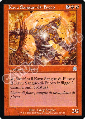058 / 143 Kavu Sangue-di-Fuoco non comune (IT) -NEAR MINT-
