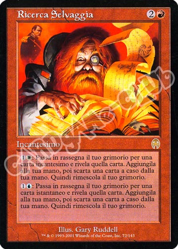 072 / 143 Ricerca Selvaggia rara (IT) -NEAR MINT-
