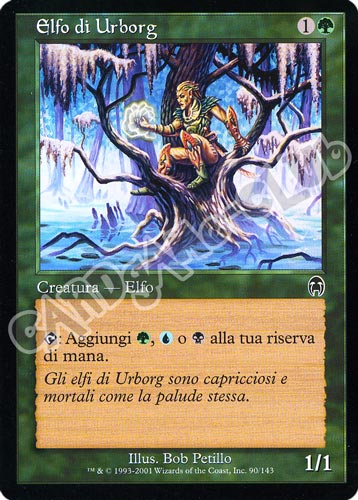 090 / 143 Elfo di Urborg comune (IT) -NEAR MINT-