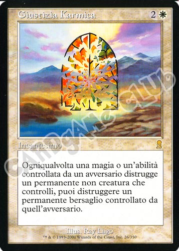 026 / 350 Giustizia Karmica rara (IT) -NEAR MINT-