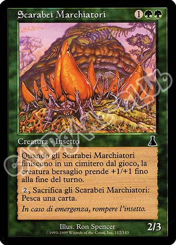 112 / 143 Scarabei Marchiatori comune (IT) -NEAR MINT-