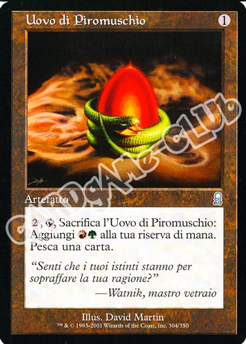 304 / 350 Uovo di Piromuschio non comune (IT) -NEAR MINT-