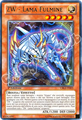 CBLZ-IT005 ZW-Lama Fulmine rara 1a Edizione (IT) -PLAYED-