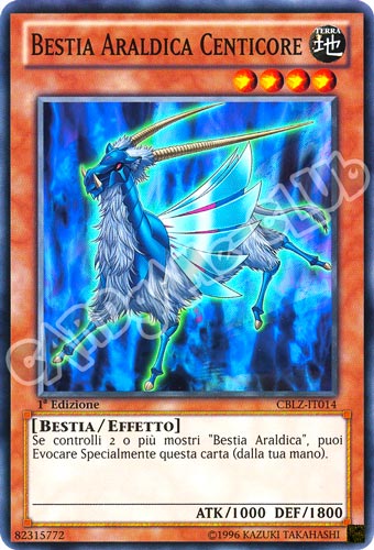 CBLZ-IT014 Bestia Araldica Centicore comune 1a Edizione (IT) -NEAR MINT-