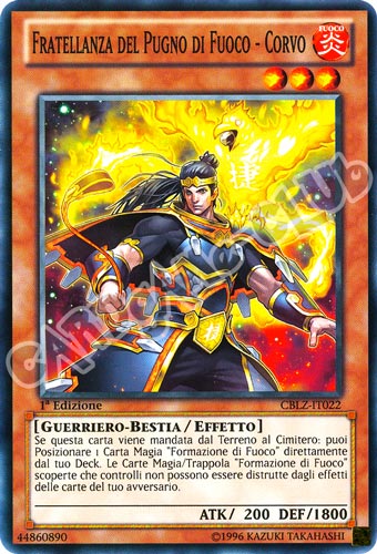 CBLZ-IT022 Fratellanza del Pugno di Fuoco-Corvo comune 1a Edizione (IT) -NEAR MINT-