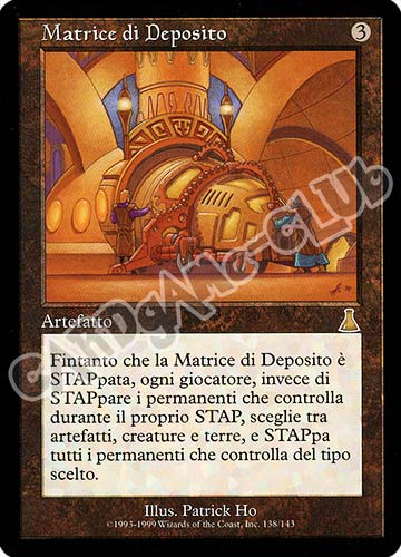 138 / 143 Matrice di Deposito rara (IT) -NEAR MINT-