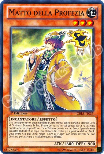 CBLZ-IT035 Matto della Profezia super rara 1a Edizione (IT) -NEAR MINT-