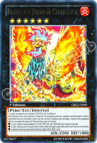 CBLZ-IT049 Basitrice Fiamma Chimerica rara 1a Edizione (IT)  -GOOD-