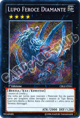 CBLZ-IT051 Lupo Feroce Diamante rara segreta 1a Edizione (IT) -NEAR MINT-