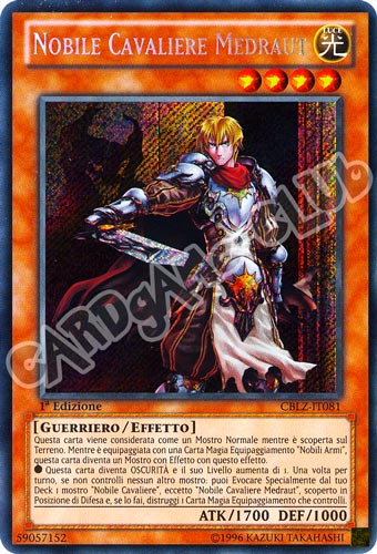 CBLZ-IT081 Nobile Cavaliere Medraut rara segreta 1a Edizione (IT) -NEAR MINT-