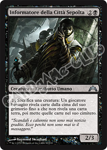 082 / 249 Informatore della Citta' Sepolta non comune (IT) -NEAR MINT-