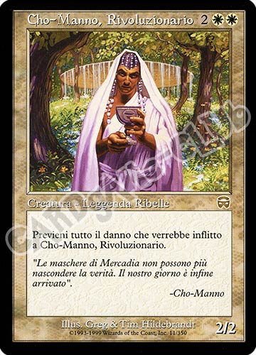 011 / 350 Cho-Manno, Rivoluzionario rara (IT) -NEAR MINT-