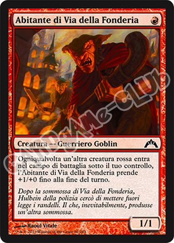 092 / 249 Abitante di Via della Fonderia comune (IT) -NEAR MINT-