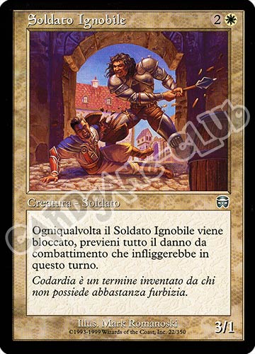 022 / 350 Soldato Ignobile non comune (IT) -NEAR MINT-