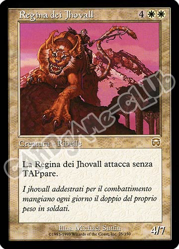 025 / 350 Regina di Jhovall rara (IT) -NEAR MINT-