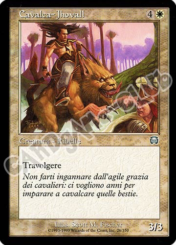 026 / 350 Cavalca-Jhovall non comune (IT) -NEAR MINT-
