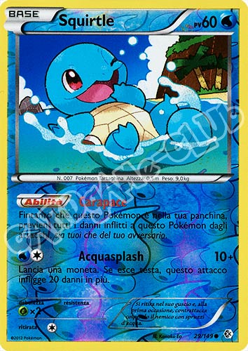 029 / 149 Squirtle comune foil reverse (IT) -NEAR MINT-