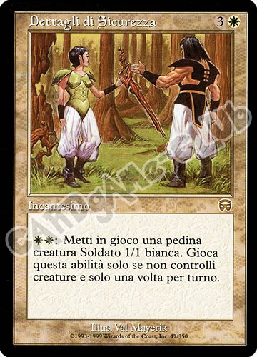 047 / 350 Detagli di Sicurezza rara (IT) -NEAR MINT-