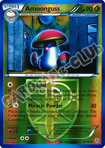 013 / 135 Amoonguss non comune foil reverse (EN) -NEAR MINT-