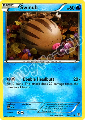 026 / 135 Swinub comune (EN) -NEAR MINT-