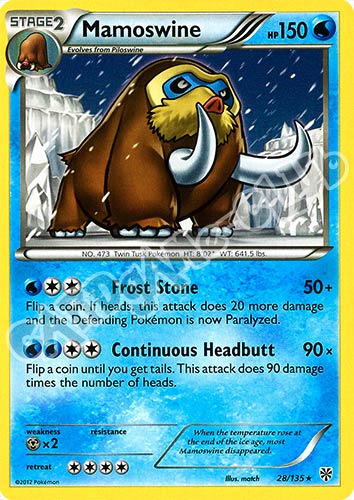 028 / 135 Mamoswine rara (EN) -NEAR MINT-