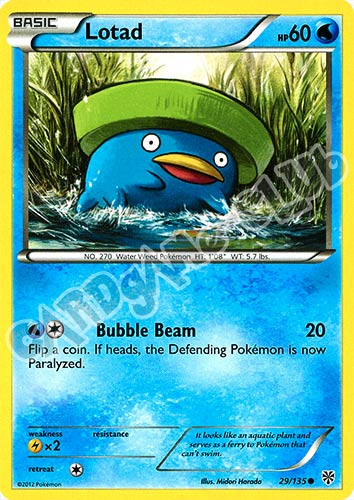 029 / 135 Lotad comune (EN) -NEAR MINT-