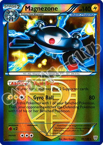 046 / 135 Magnezone rara foil reverse (EN) -NEAR MINT-