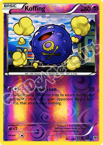 057 / 135 Koffing non comune foil reverse (EN) -NEAR MINT-