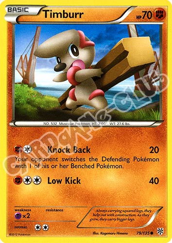 079 / 135 Timburr comune (EN) -NEAR MINT-