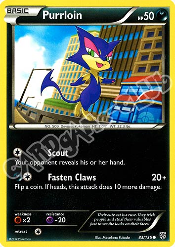 083 / 135 Purrloin comune (EN) -NEAR MINT-