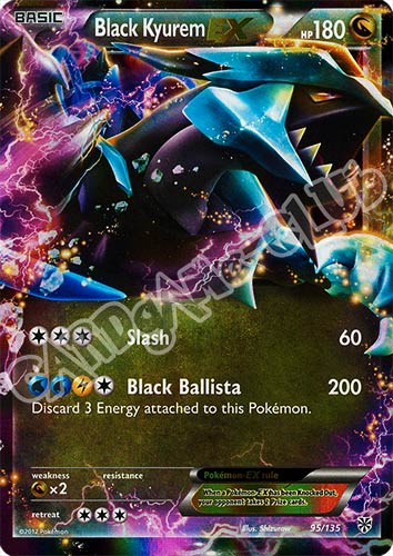 095 / 135 Black Kyurem EX rara ex (EN) -NEAR MINT-