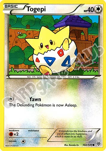 102 / 135 Togepi comune (EN) -NEAR MINT-