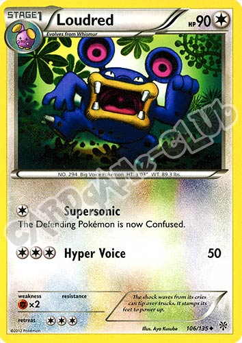 106 / 135 Loudred non comune (EN) -NEAR MINT-
