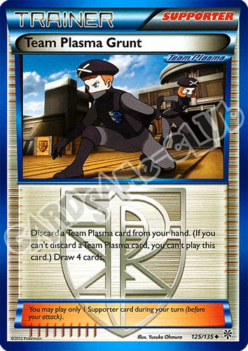 125 / 135 Team Plasma Grunt non comune (EN) -NEAR MINT-