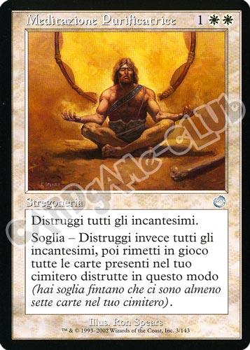 003 / 143 Meditazione Purficatrice non comune (IT) -NEAR MINT-