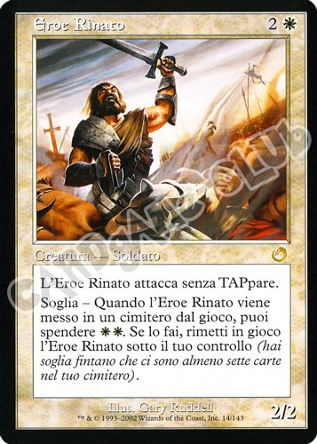 014 / 143 Eroe Rinato rara (IT) -NEAR MINT-
