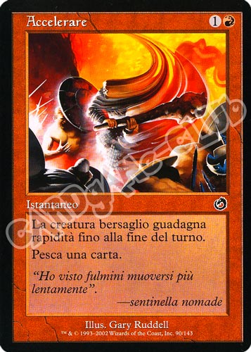 090 / 143 Accelerare comune (IT) -NEAR MINT-