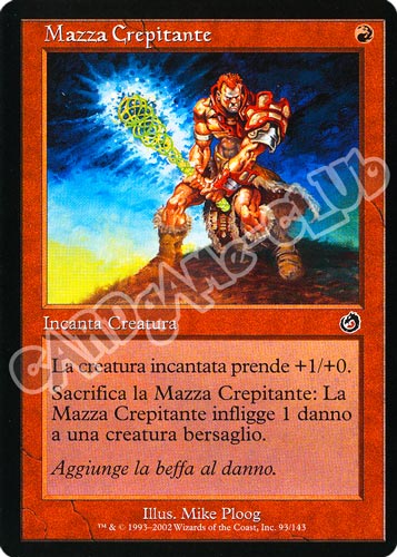 093 / 143 Mazza Crepitante comune (IT) -NEAR MINT-