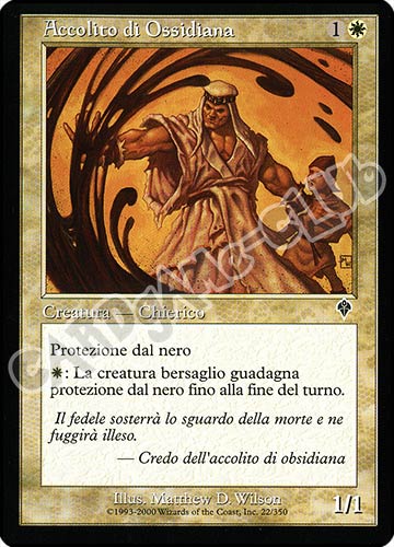 022 / 350 Accolito di Ossidiana comune (IT) -NEAR MINT-