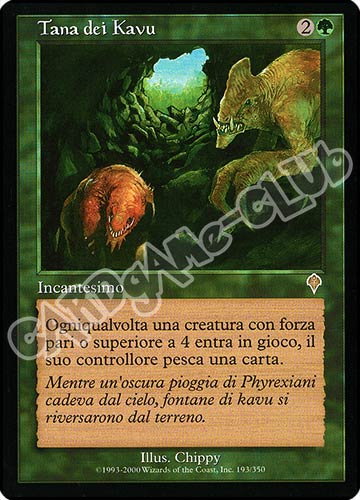 193 / 350 Tana dei Kavu rara (IT) -NEAR MINT-